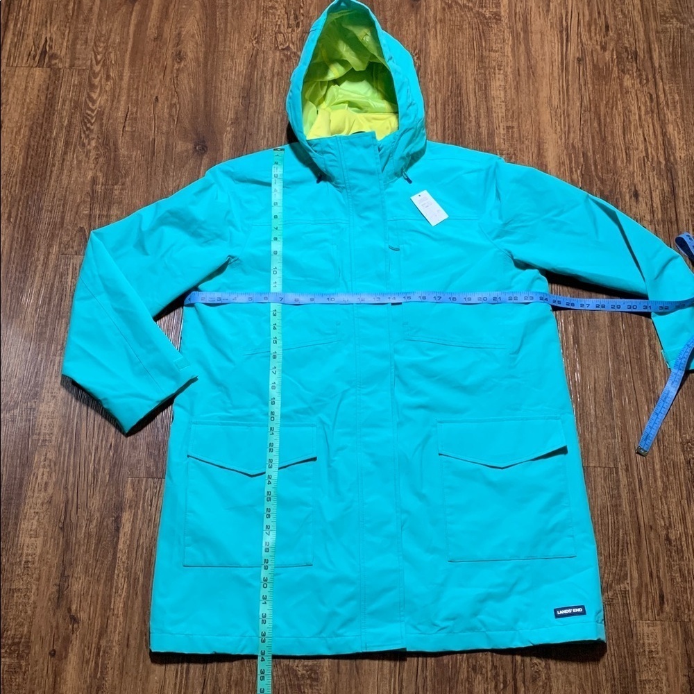 NWT Lands End Women’s Squall Weatherproof Jacket Hood Size XL - Picture 4 of 11